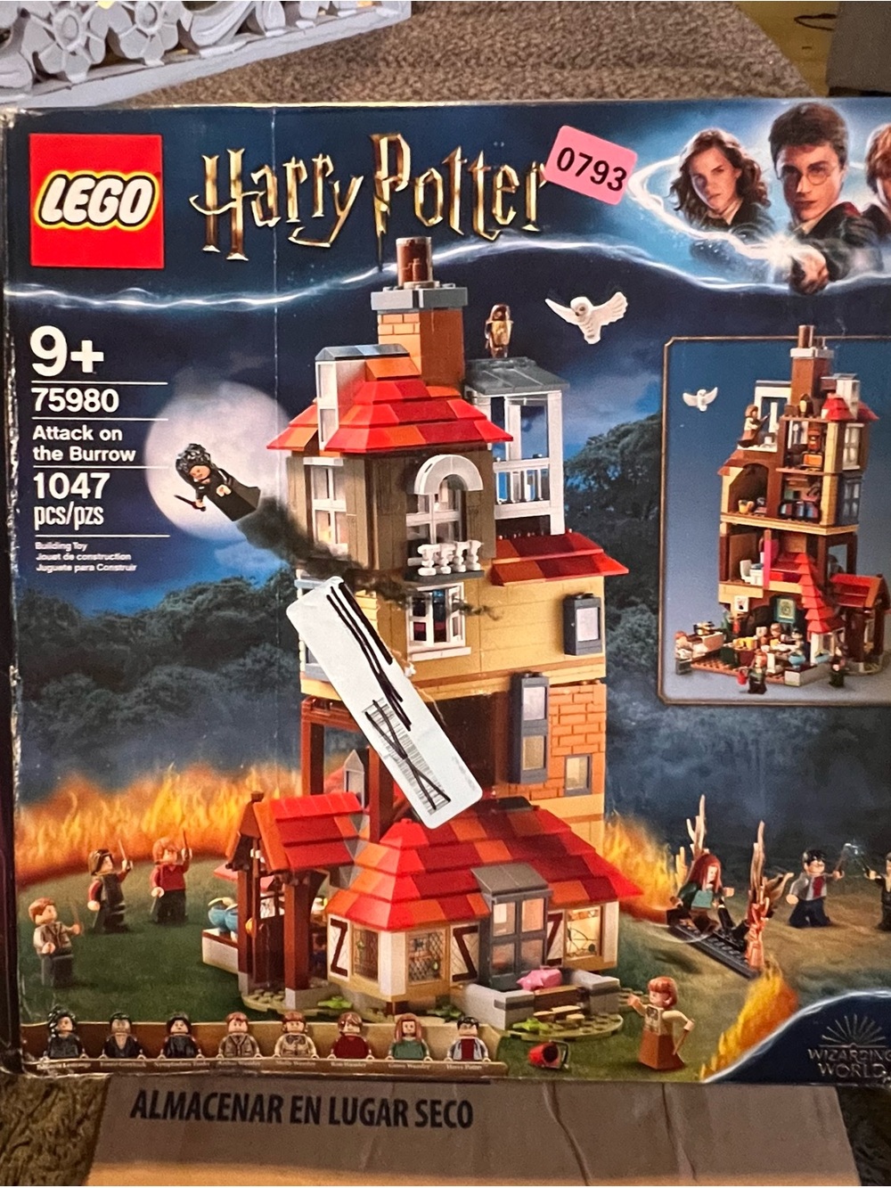 LEGO Harry Potter Attack on the Burrow Set - # 75980, *Box is water damaged